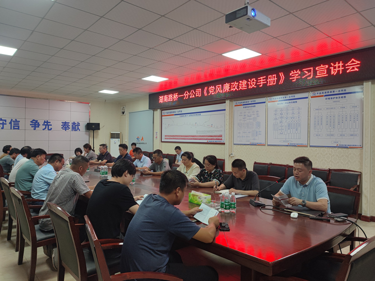 20220808244635.jpg 圖2 公司紀檢監(jiān)審部副部長廖近源領(lǐng)讀《黨風廉政建設(shè)手冊》條款.jpg